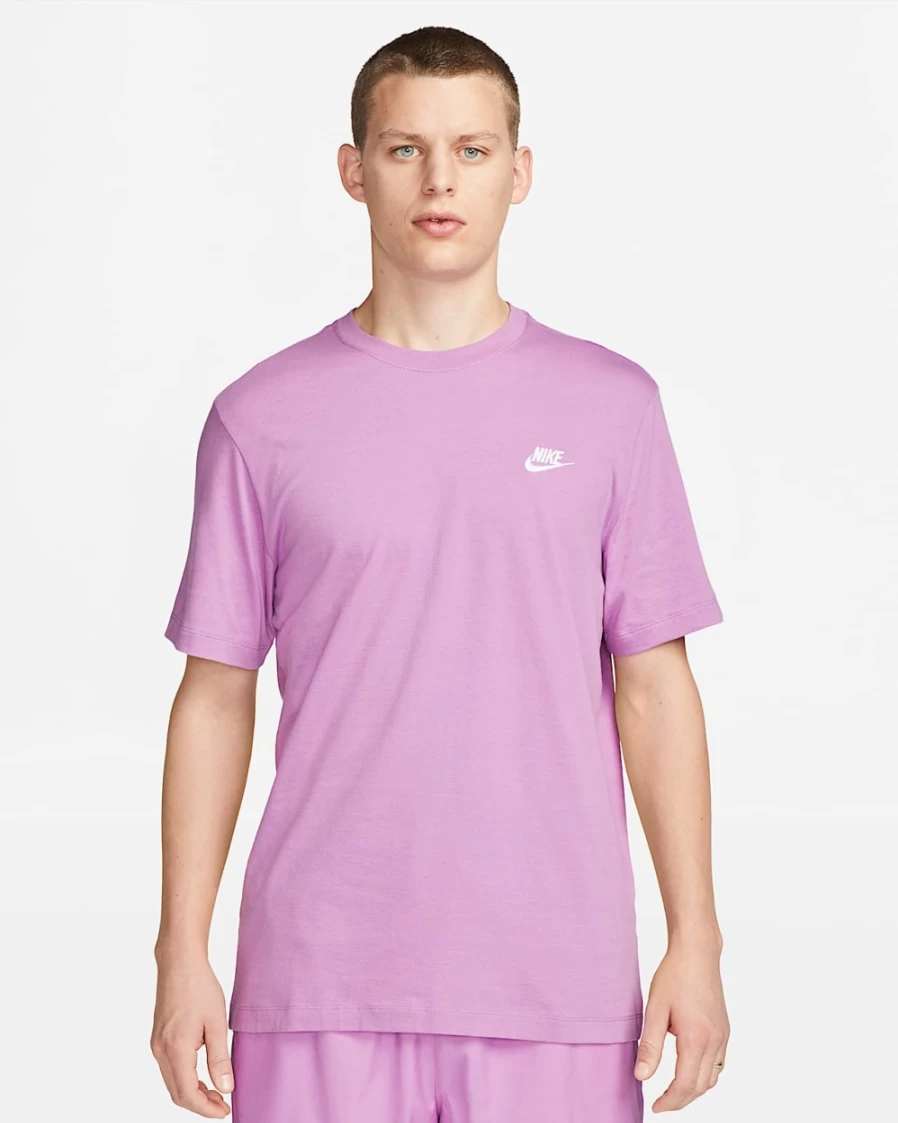 Nike Men's Rush Fuchsia Club T-Shirt | Sportswear Cotton Tee