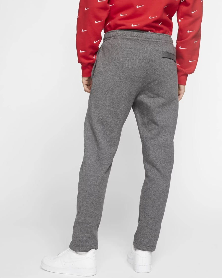Nike Men's Club Fleece Sweatpants - Charcoal Heather/Anthracite/White | Comfortable Sportswear Pants
