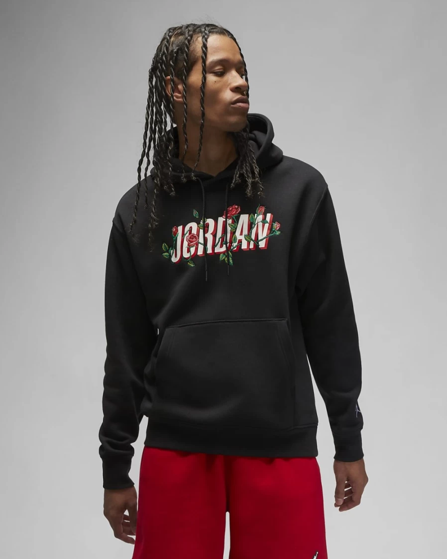 Nike Jordan Brand Men's Black Pullover Hoodie - Sorry Collection