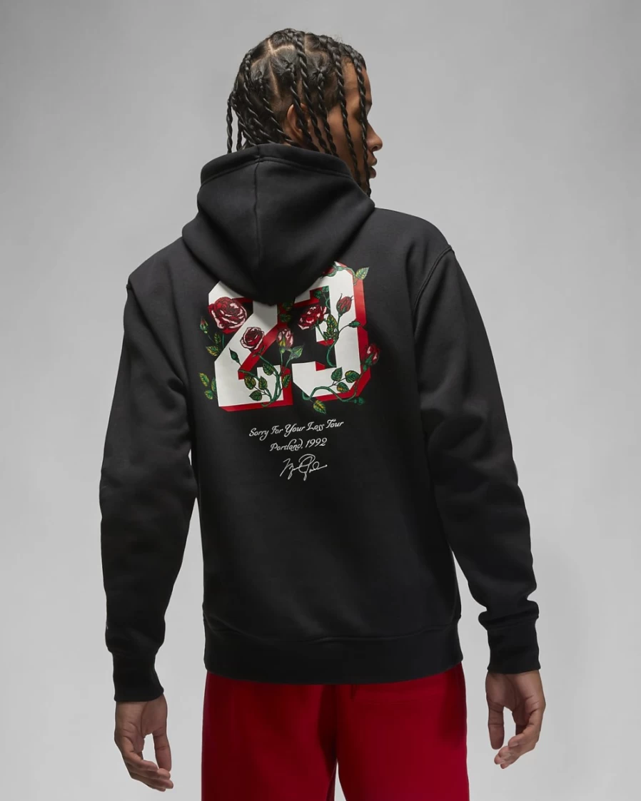 Nike Jordan Brand Men's Black Pullover Hoodie - Sorry Collection