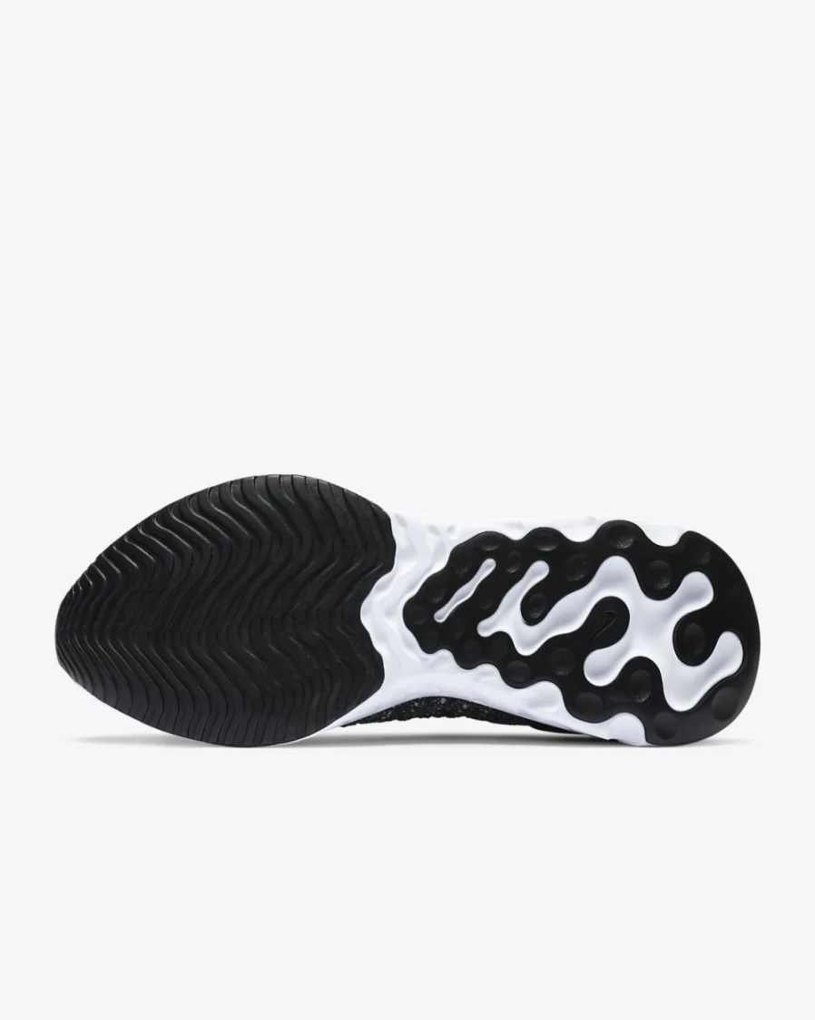 Nike React Phantom Run Flyknit 2 Men's Road Running Shoes - Black/White