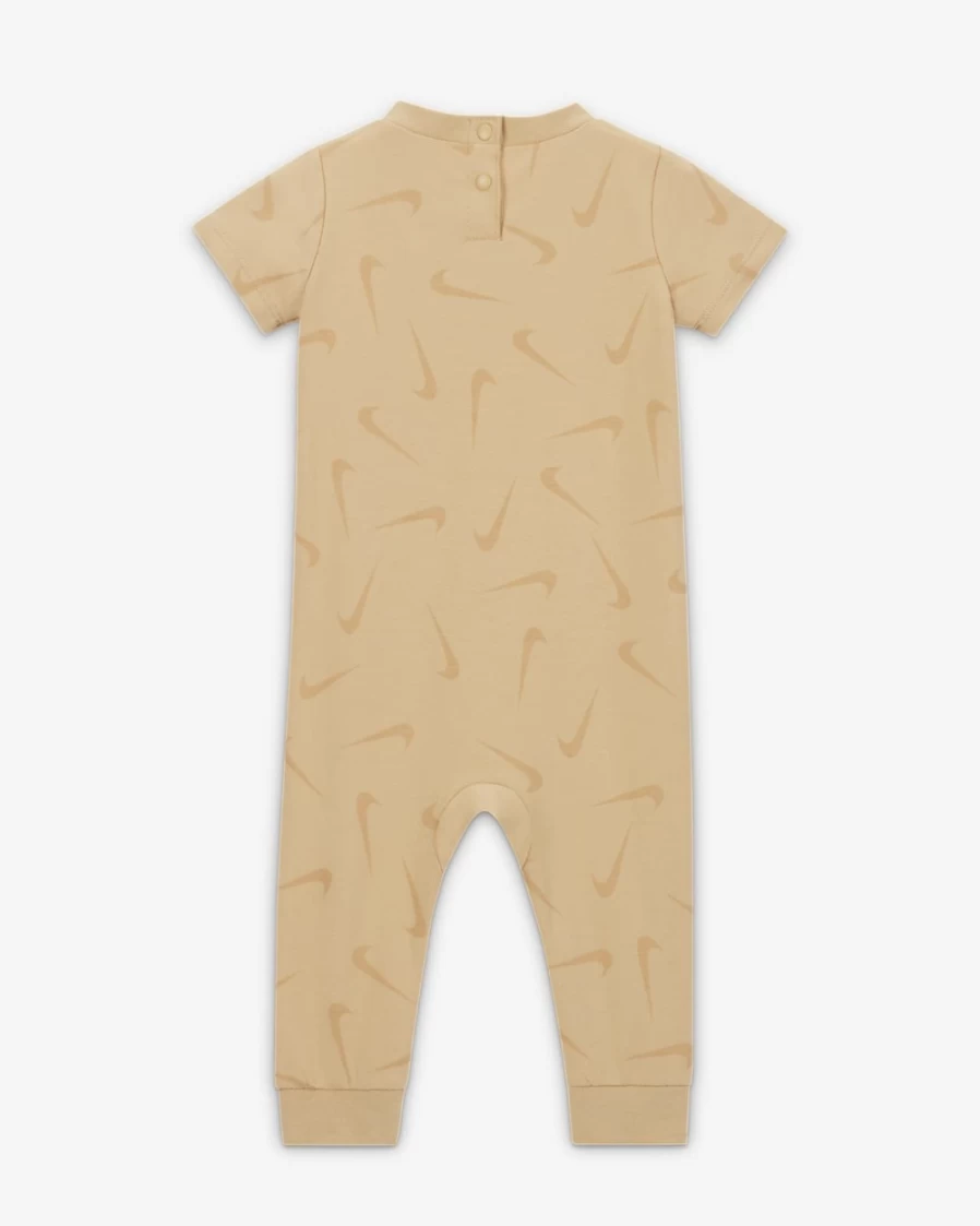 Nike Unisex Baby (3-6 Months) Sesame Printed Short Sleeve Coverall Romper