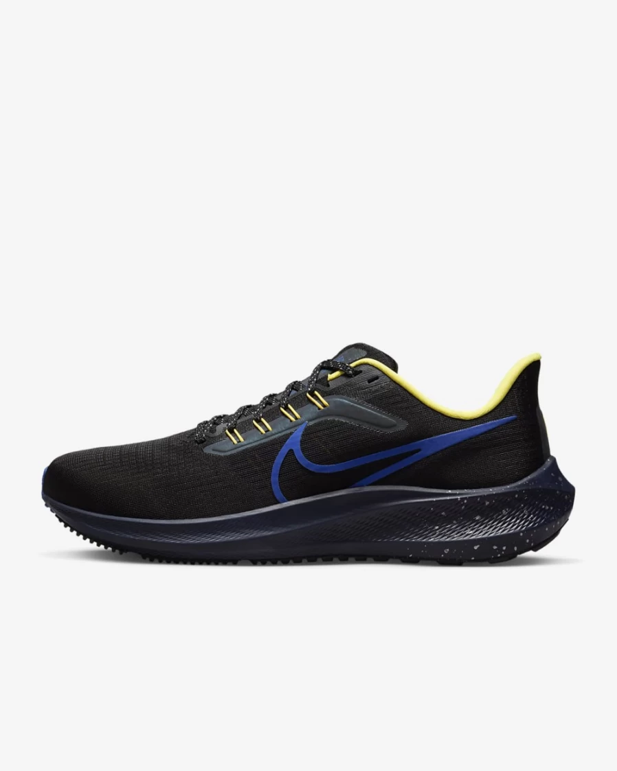 Nike Pegasus 39 Men's Road Running Shoes - Black/Thunder Blue/Citron Pulse/Hyper Royal