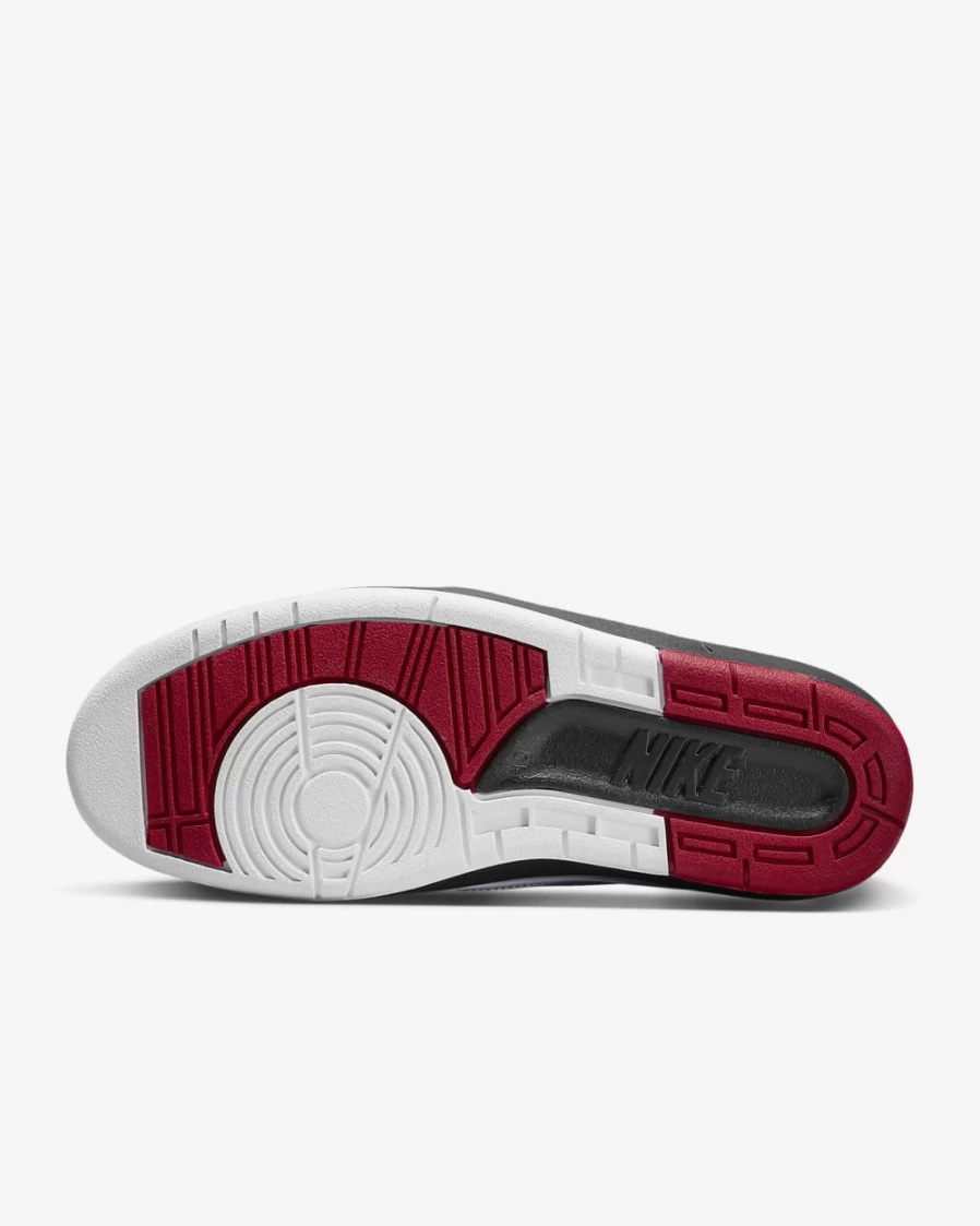 Nike Air Jordan 2 Retro Men's Basketball Shoes - White/Black/Varsity Red