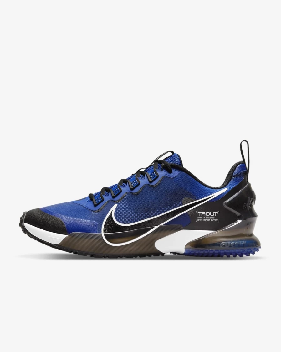 Nike Force Zoom Trout LTD Turf Baseball Shoes for Men - Game Royal/White/Photo Blue/Black