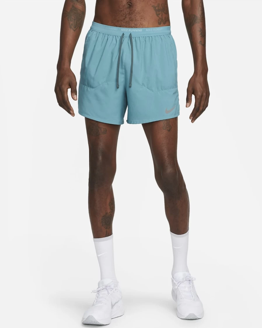 Nike Dri-FIT Stride Men's 5" Brief-Lined Running Shorts in Mineral Teal/Faded Spruce - Lightweight Quick-Dry Workout Shorts for Men