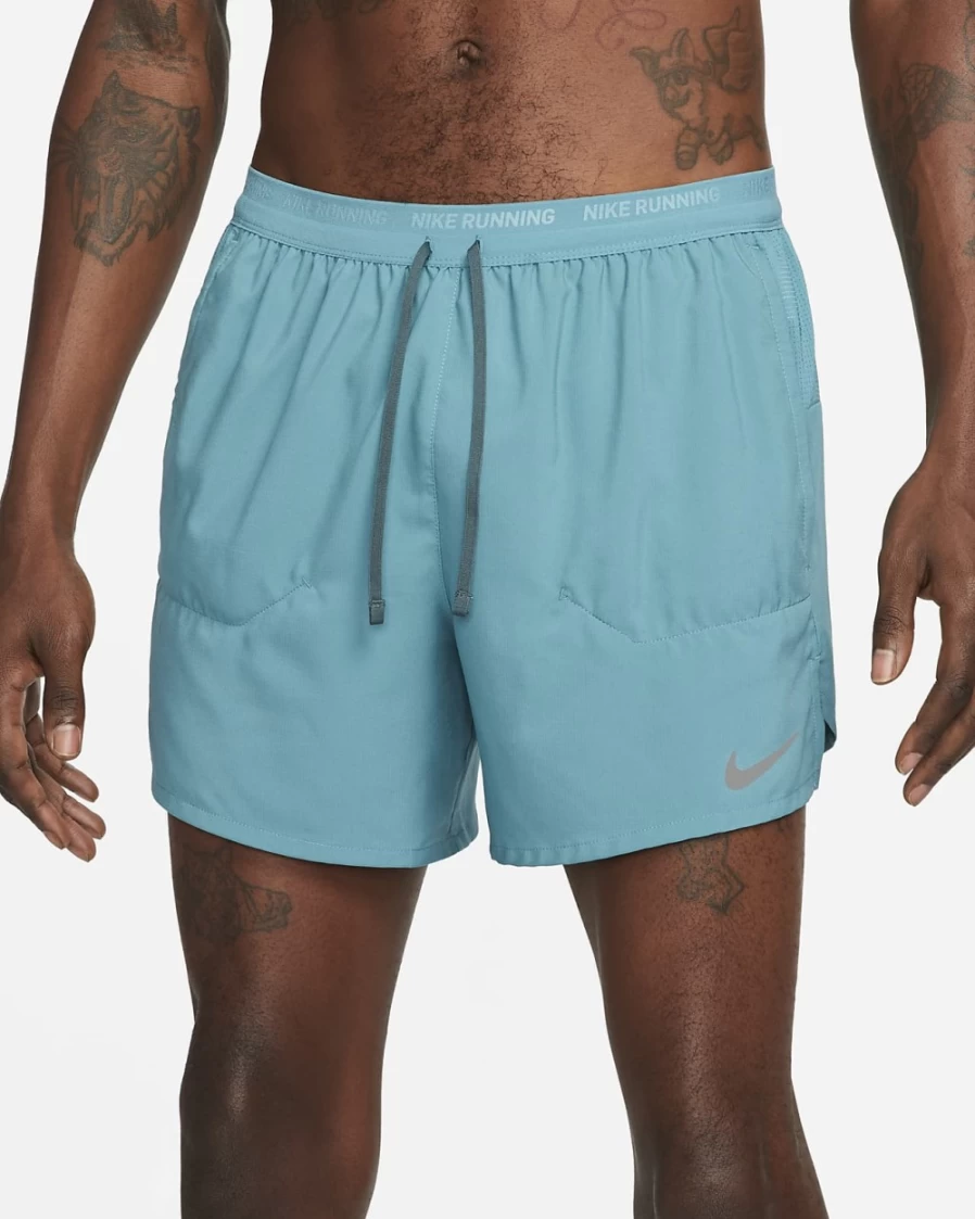 Nike Dri-FIT Stride Men's 5" Brief-Lined Running Shorts in Mineral Teal/Faded Spruce - Lightweight Quick-Dry Workout Shorts for Men