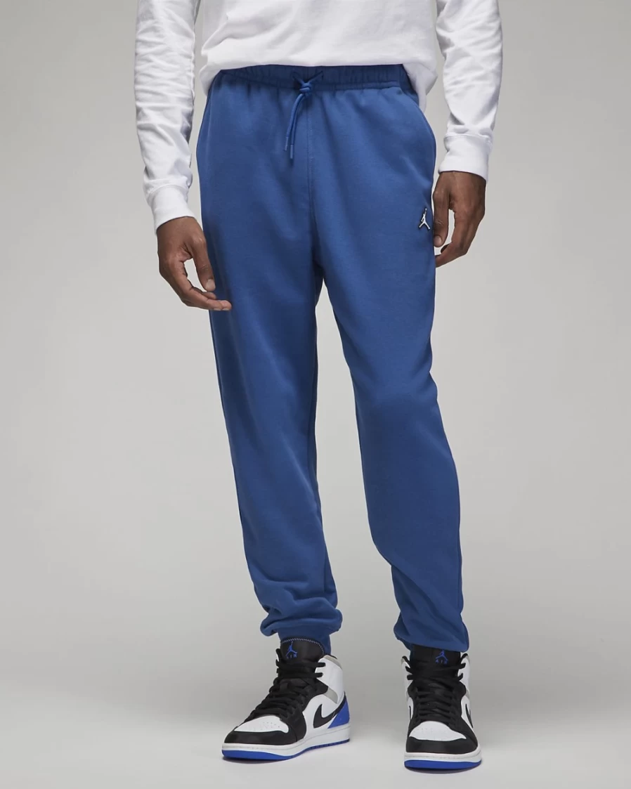 Nike Jordan Brooklyn Fleece Men's Pants - French Blue/White Casual Comfort