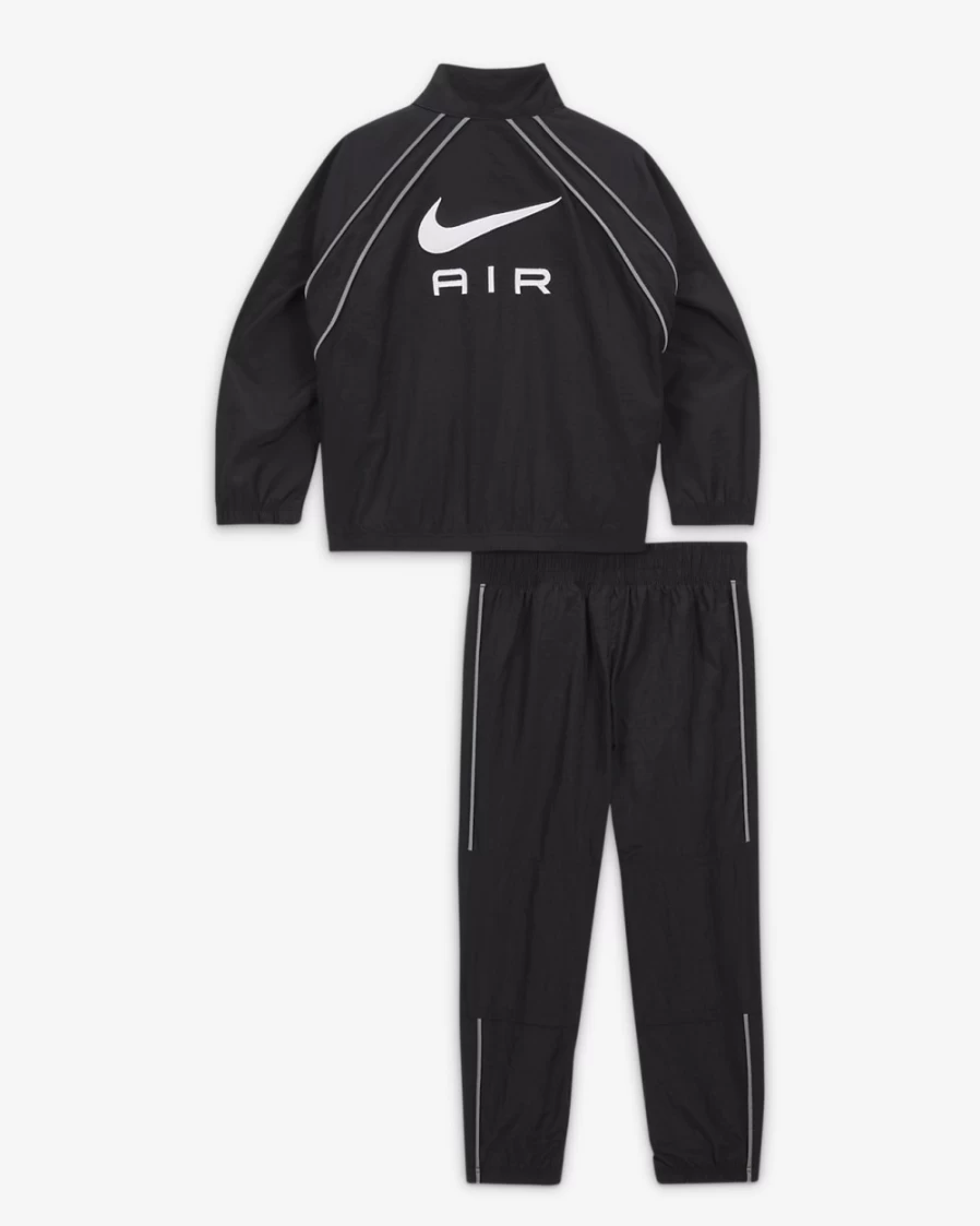 Nike Baby (12-24 Months) Unisex Black Air Warm-Up Set - Boys & Girls Winter Outfit