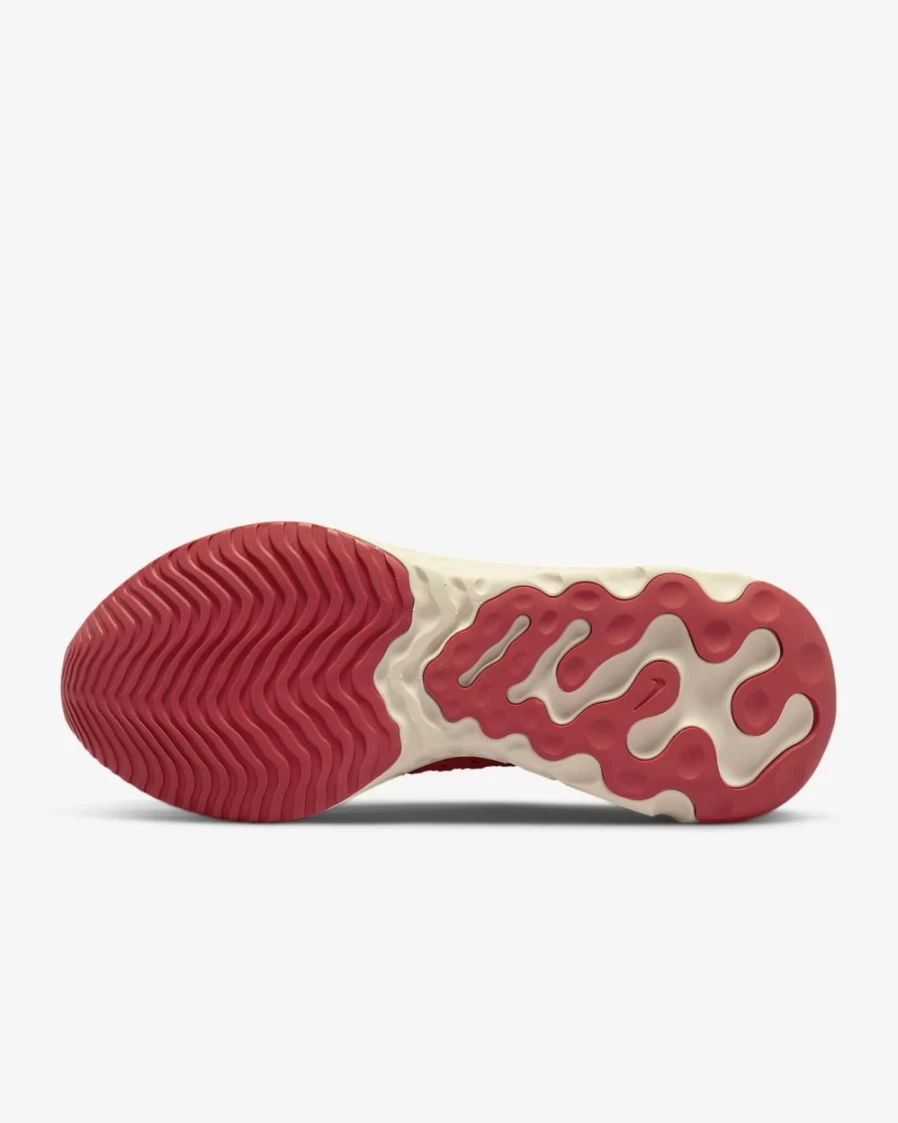 Nike React Phantom Run Flyknit 2 Men's Road Running Shoes - Siren Red/Pearl White/Red Clay/Black