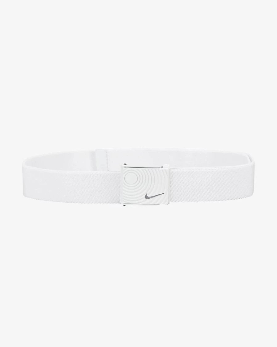 Nike Men's White Obsidian Stretch Web Belt with Outsole Design