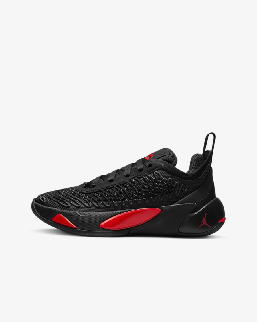 Nike Luka 1 Basketball Shoes for Kids - Black/Dark Grey/University Red - Boys & Girls Basketball Sneakers