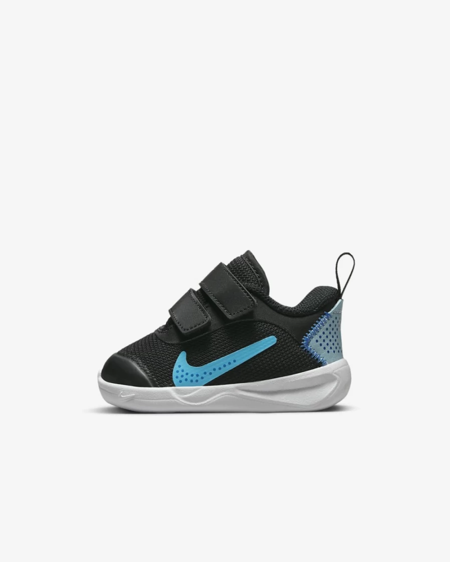 Nike Omni Multi-Court Kids' Shoes for Boys & Girls - Black/Ocean Bliss/Racer Blue/Blue Lightning - Toddler & Baby Athletic Footwear