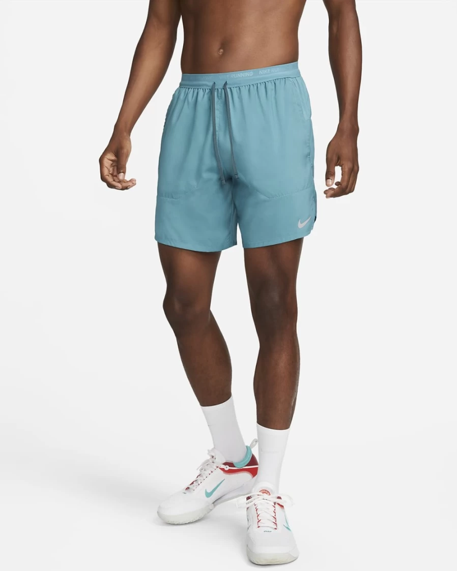Nike Dri-FIT Stride Men's 7" Unlined Running Shorts in Mineral Teal/Faded Spruce - Lightweight Quick-Dry Workout Shorts for Men