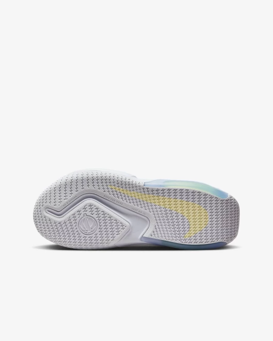 Nike Air Zoom Crossover Big Kids' Basketball Shoes for Boys & Girls - Football Grey/White/Summit White/Citron Tint