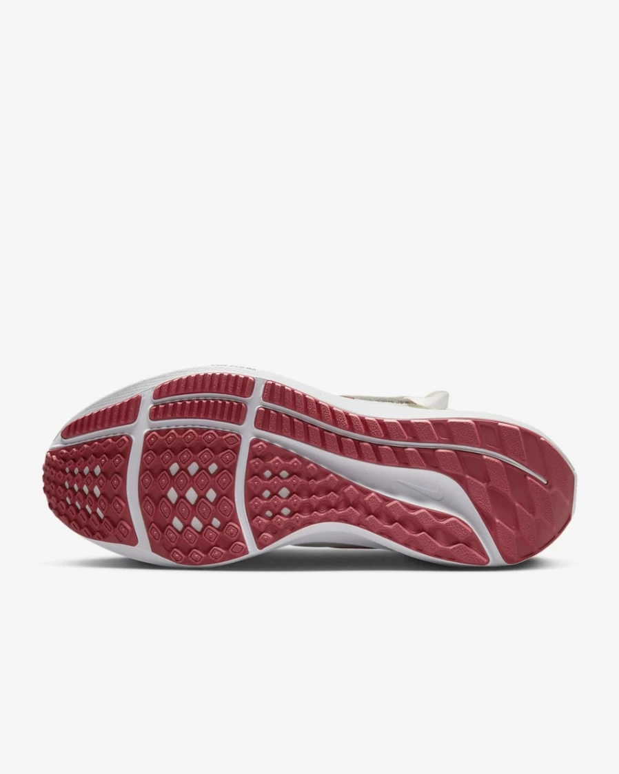 Nike Pegasus FlyEase Men's Road Running Shoes - Platinum Tint/White/Adobe/Light Crimson, Easy On/Off Design