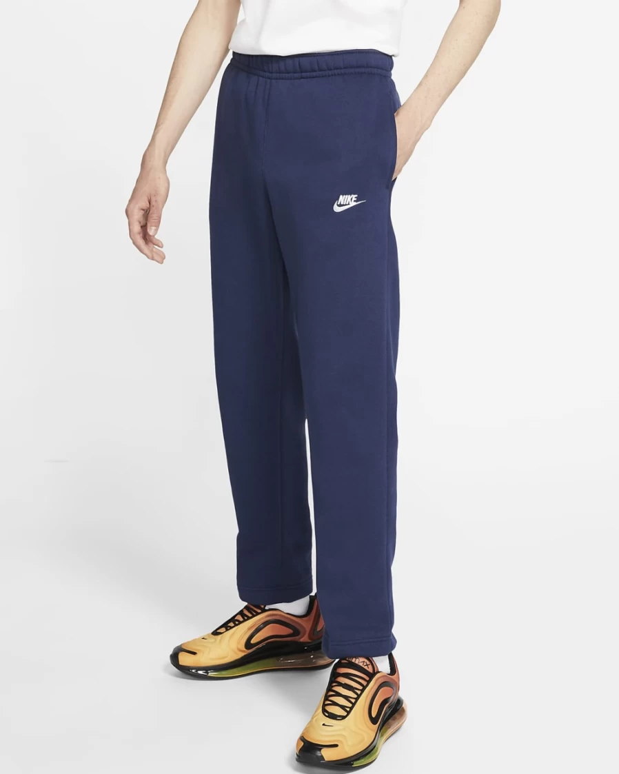 Nike Club Fleece Men's Jogger Pants - Midnight Navy/White Casual Sportswear
