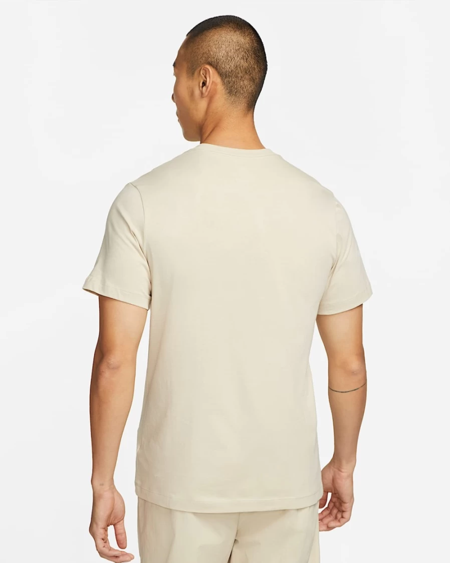 Nike Men's Rattan/White Sportswear Club T-Shirt - Casual Comfort Fit Tee