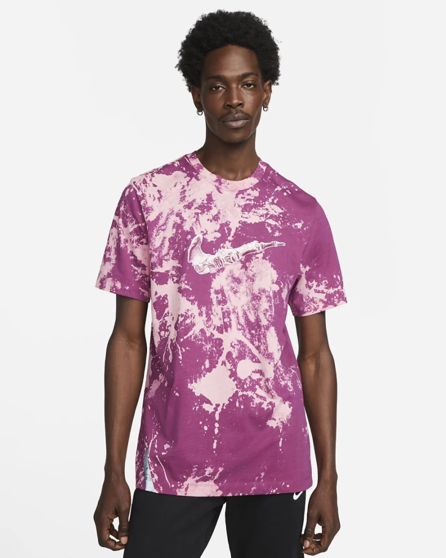 Nike Dri-FIT Men's Running T-Shirt - Pink Bloom - Lightweight Moisture-Wicking Performance Top