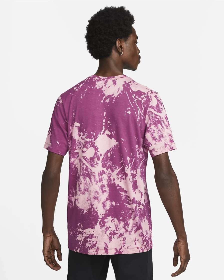 Nike Dri-FIT Men's Running T-Shirt - Pink Bloom - Lightweight Moisture-Wicking Performance Top
