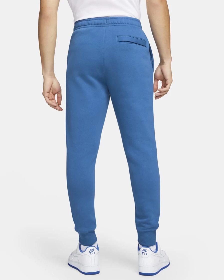 Nike Men's Club Fleece Joggers Pants - Dark Marina Blue/White Comfortable Sweatpants