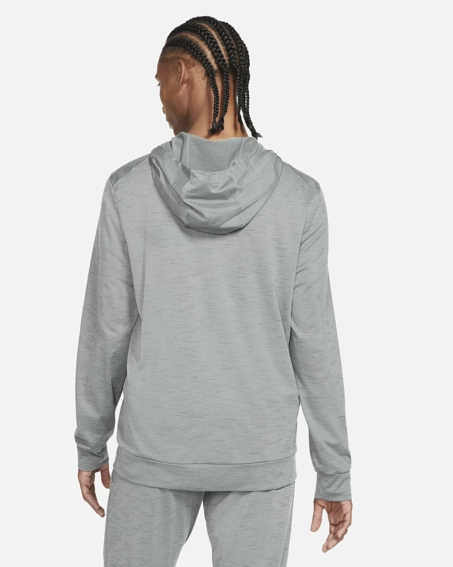 Nike Dri-FIT Men's Full-Zip Yoga Jacket in Smoke Grey/Iron Grey