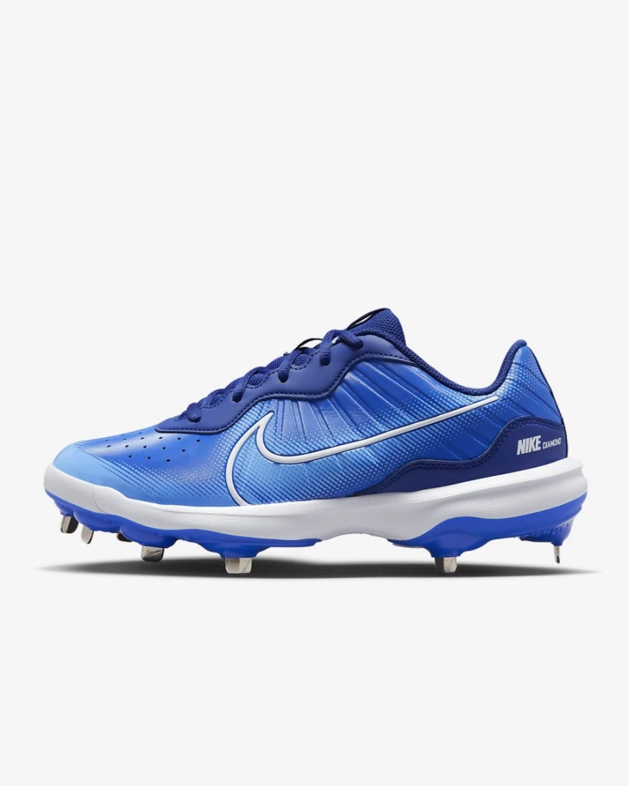 Nike Alpha Huarache Varsity 4 Low Men's Baseball Cleats - Hyper Royal/Deep Royal Blue/University Blue/White