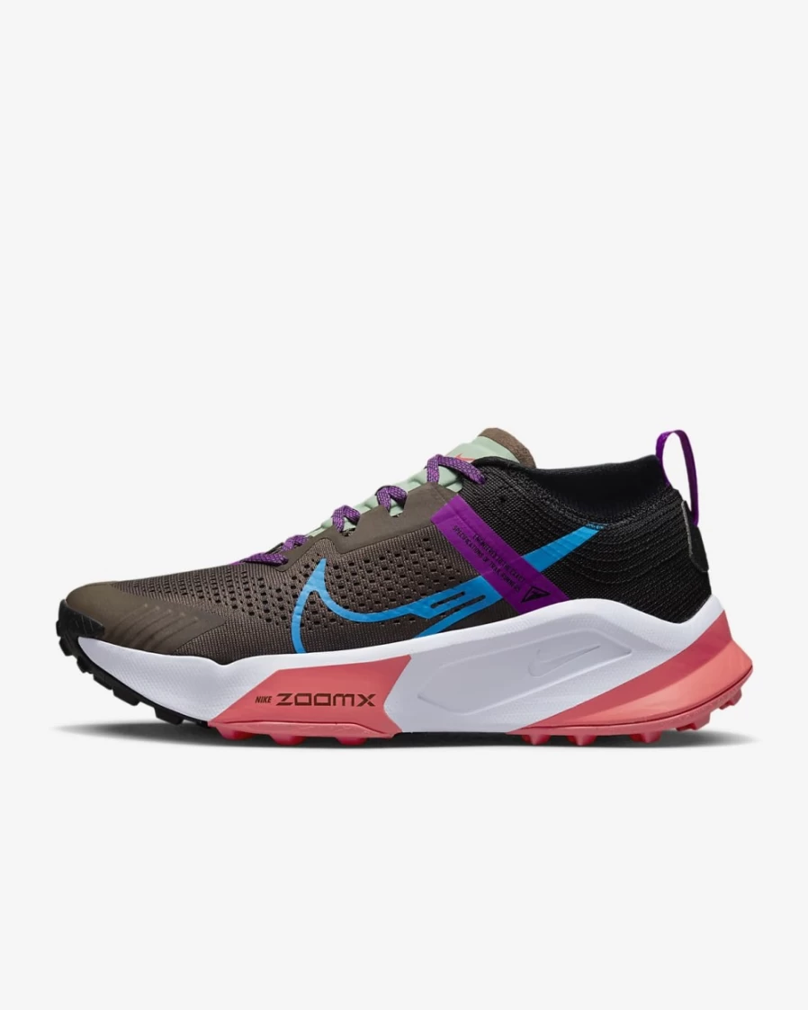 Nike Zegama Men's Trail Running Shoes - Ironstone/Black/Vivid Purple/Laser Blue for Men