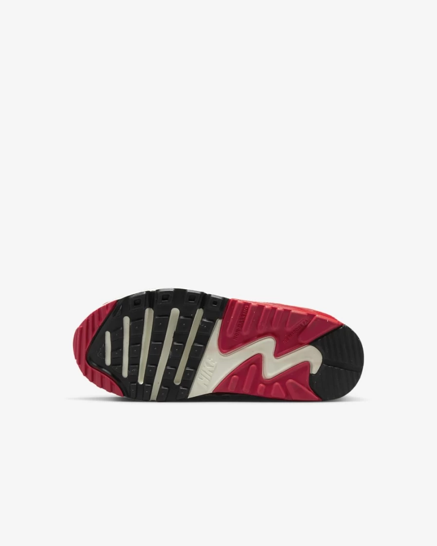 Nike Air Max 90 LTR Little Kids' Shoes for Boys & Girls - Sesame/Red Clay/Sail/Black