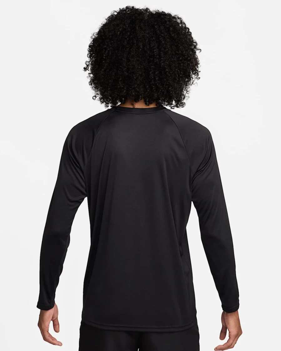 Nike Men's Hydroguard Long-Sleeve Swim Shirt - Black