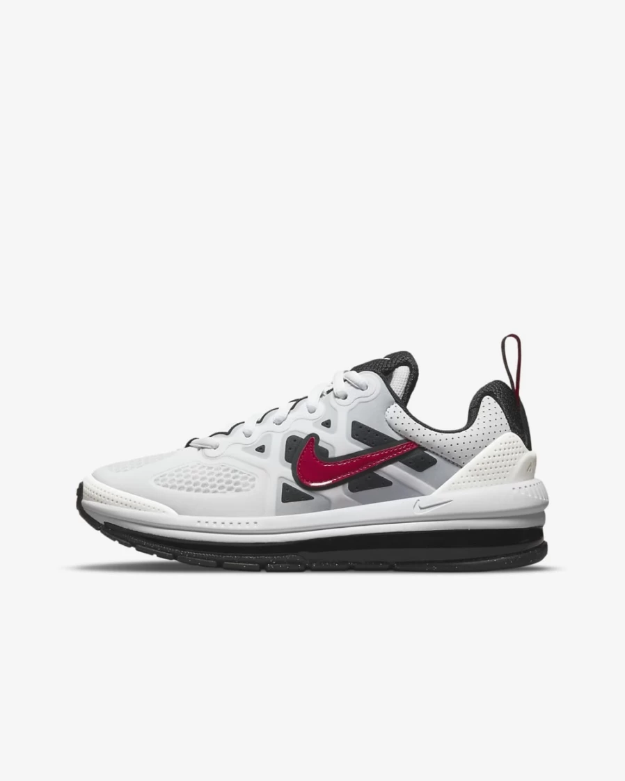 Nike Air Max Genome SE Big Kids' Sneakers - White/Black/Photon Dust/Very Berry - Unisex Boys & Girls Running Shoes