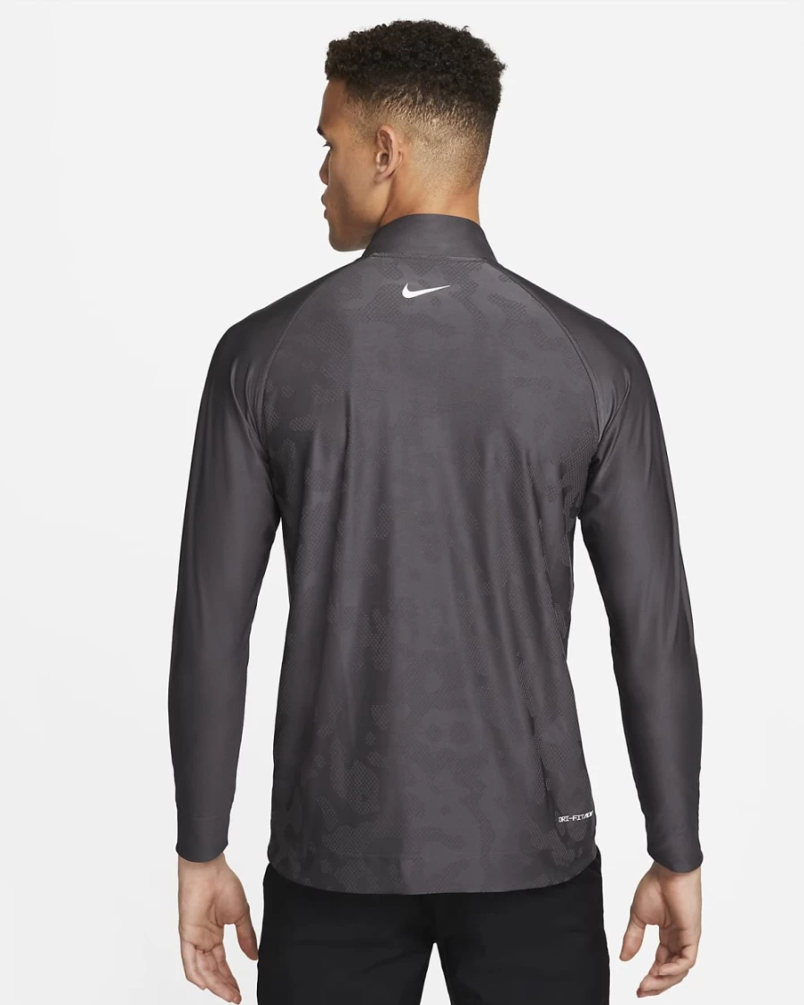 Nike Dri-FIT ADV Tour Men's Anthracite/White 1/2-Zip Golf Pullover Top
