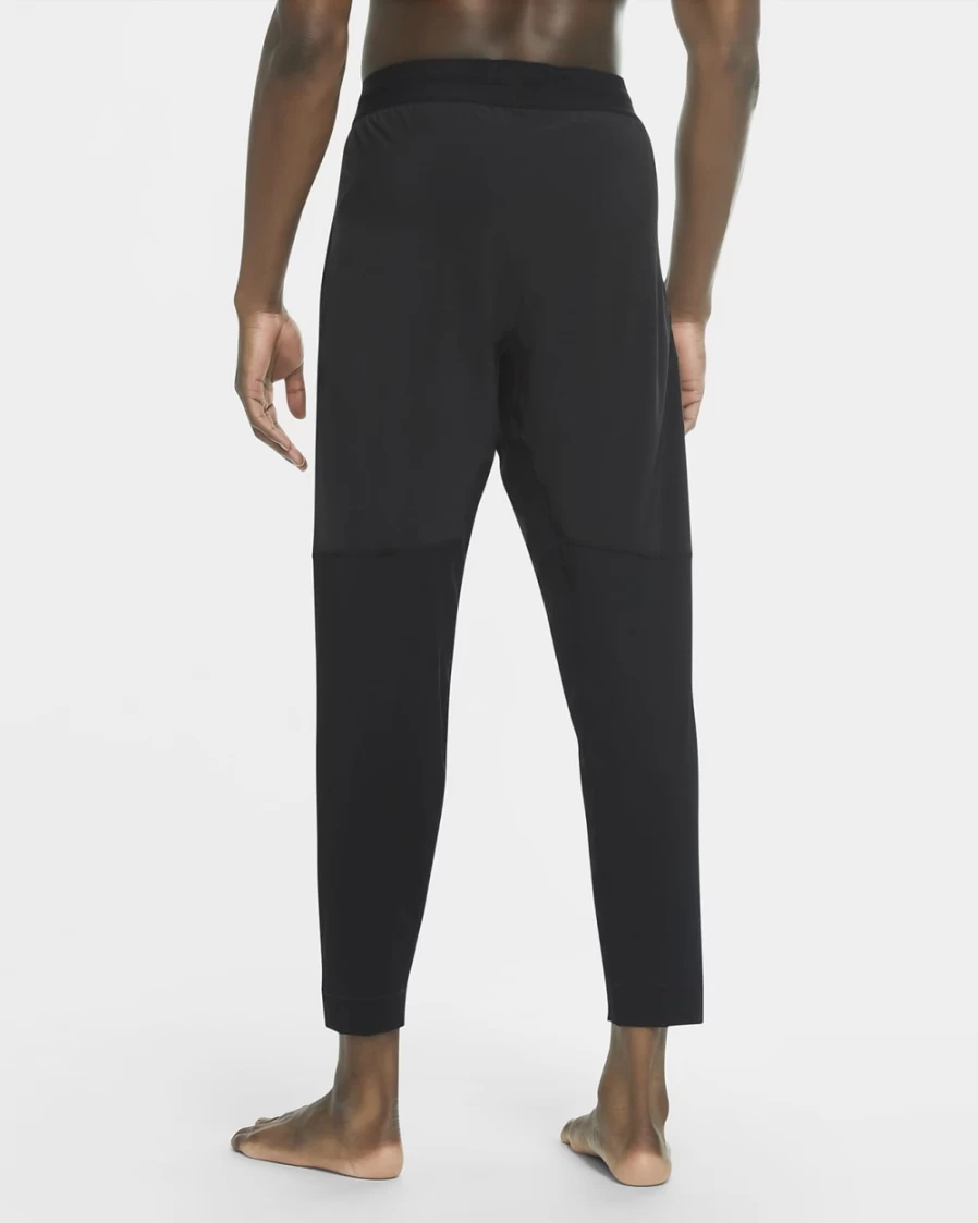 Nike Men's Yoga Pants - Black & Iron Grey Workout Trousers for Men