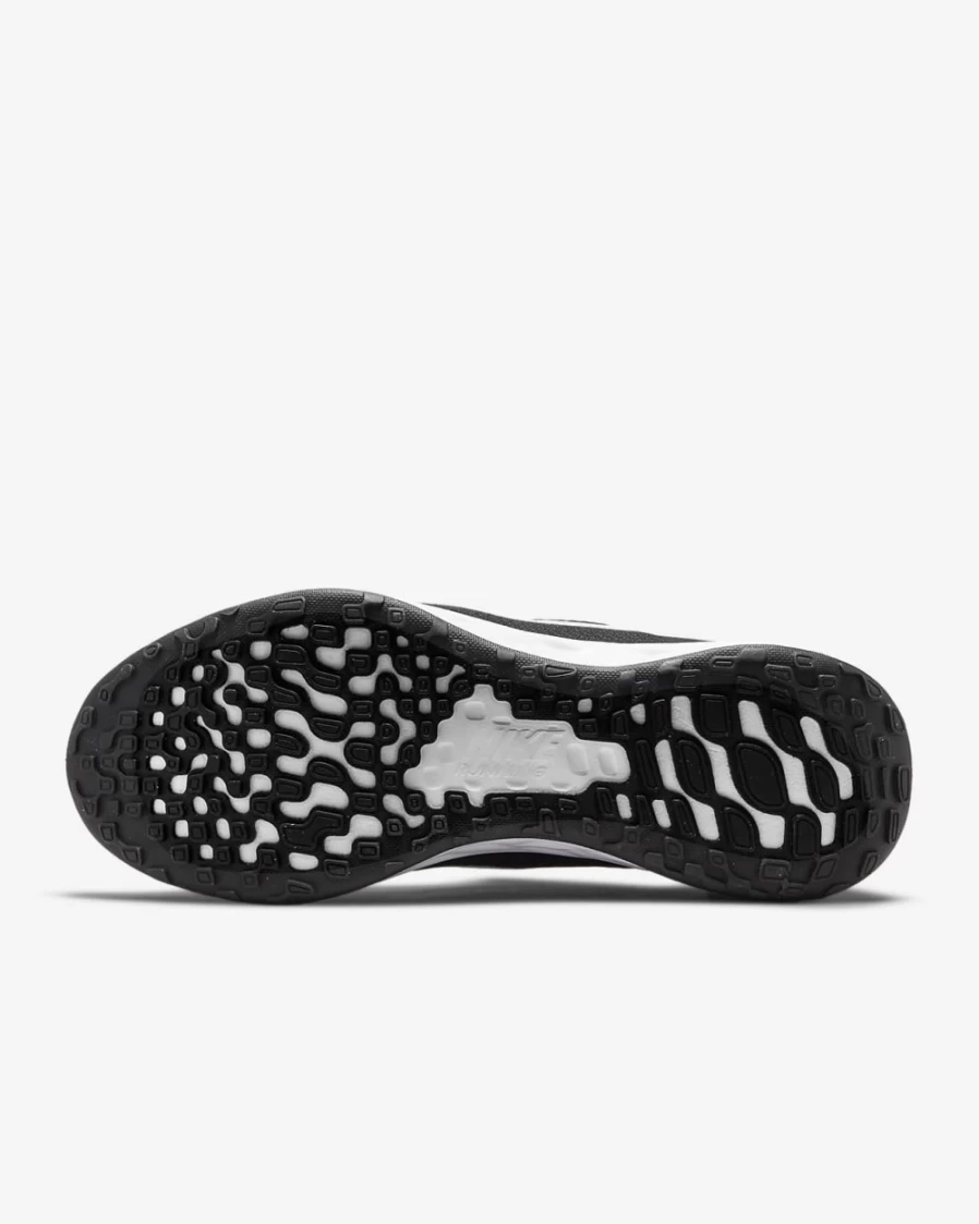 Nike Revolution 6 FlyEase Next Nature Men's Road Running Shoes - Black/Iron Grey/White, Easy On/Off Design for Men