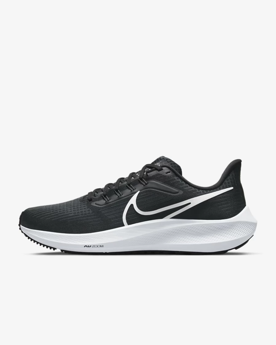 Nike Pegasus 39 Men's Road Running Shoes - Black/Dark Smoke Grey/White