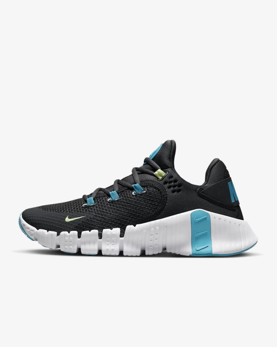 Nike Free Metcon 4 Men's Training Shoes - Anthracite/White/Blue Lightning/Citron Tint