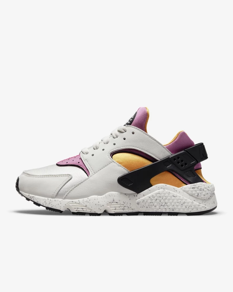 Nike Air Huarache Men's Light Bone/University Gold/Black/Lethal Pink Running Shoes