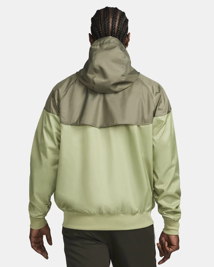 Nike Sportswear Windrunner Men's Hooded Jacket in Alligator/Medium Olive - Lightweight Running Pullover