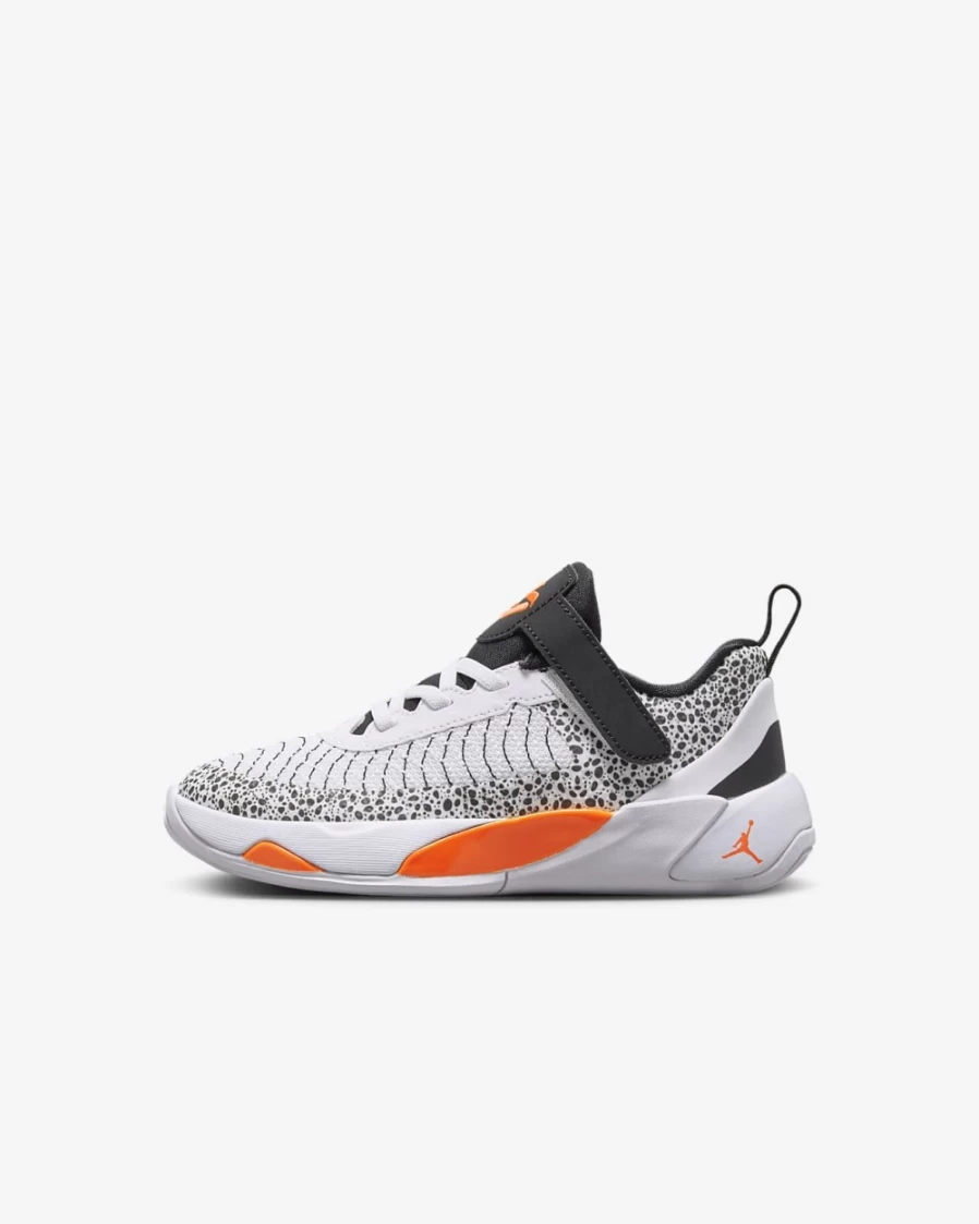 Nike Luka 1 Little Kids' Basketball Shoes - White/Black/Total Orange for Boys and Girls