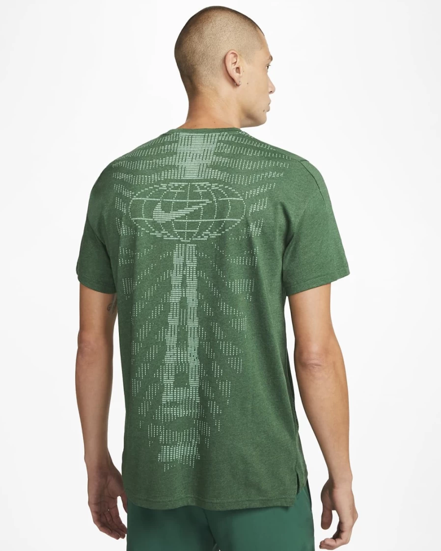 Nike Pro Dri-FIT Men's Training T-Shirt - Gorge Green & Light Menta, Moisture-Wicking Performance Top