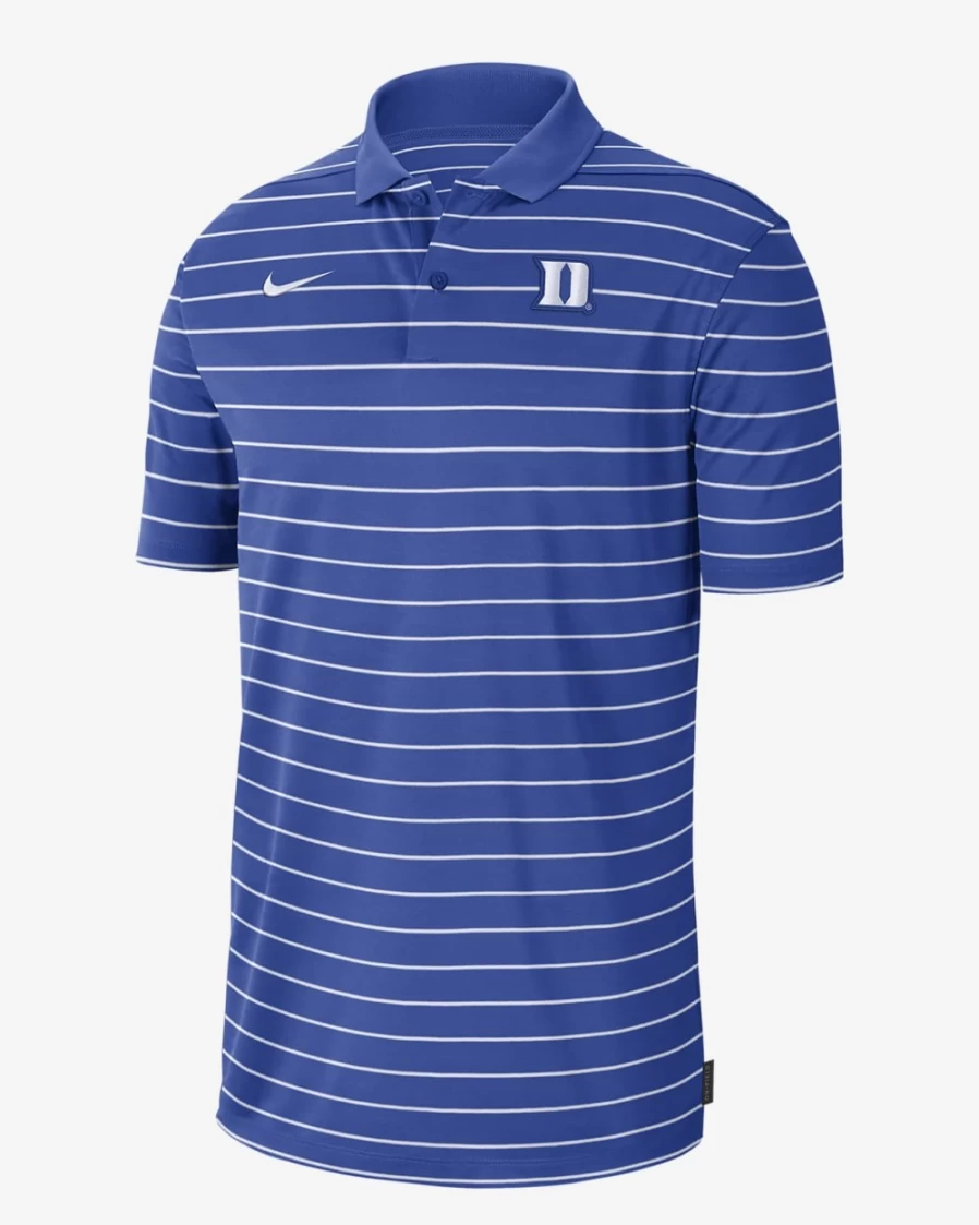 Nike Men's Dri-FIT Duke University Game Royal/White Performance Polo Shirt