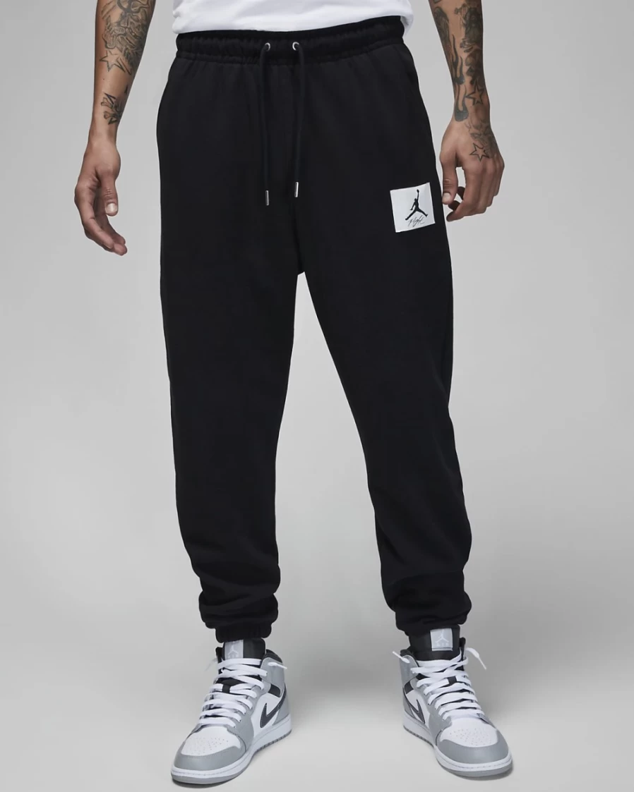 Nike Jordan Flight Fleece Men's Pants - Black/Sail