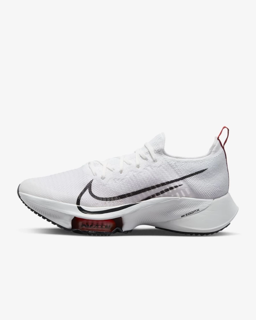 Nike Tempo Men's Road Running Shoes - White/Light Crimson/Platinum Tint/Black