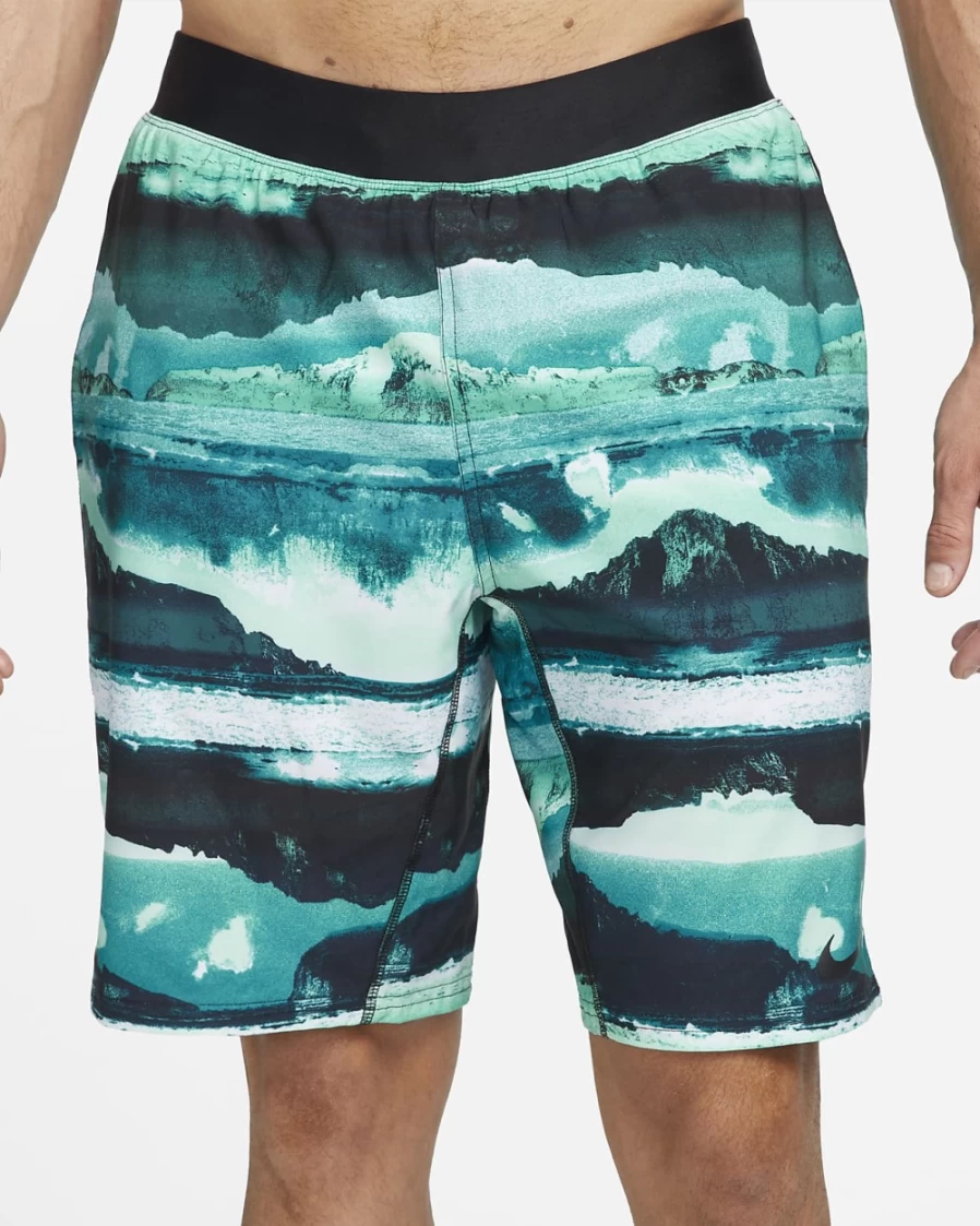Nike Men's Washed Teal 9" Volley Shorts for Adventure & Training
