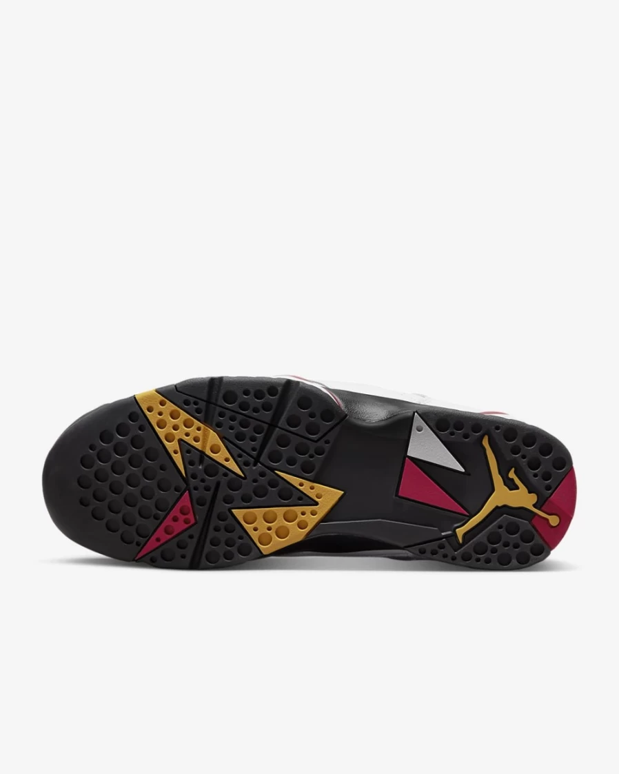 Nike Air Jordan 7 Retro Men's Basketball Shoes - White/Cardinal Red/Chutney/Black
