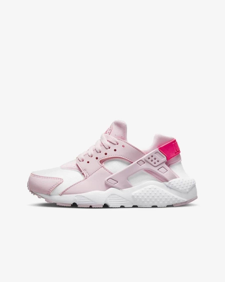 Nike Huarache Run Big Kids' Sneakers for Boys & Girls - Pink Foam/White/Hyper Pink