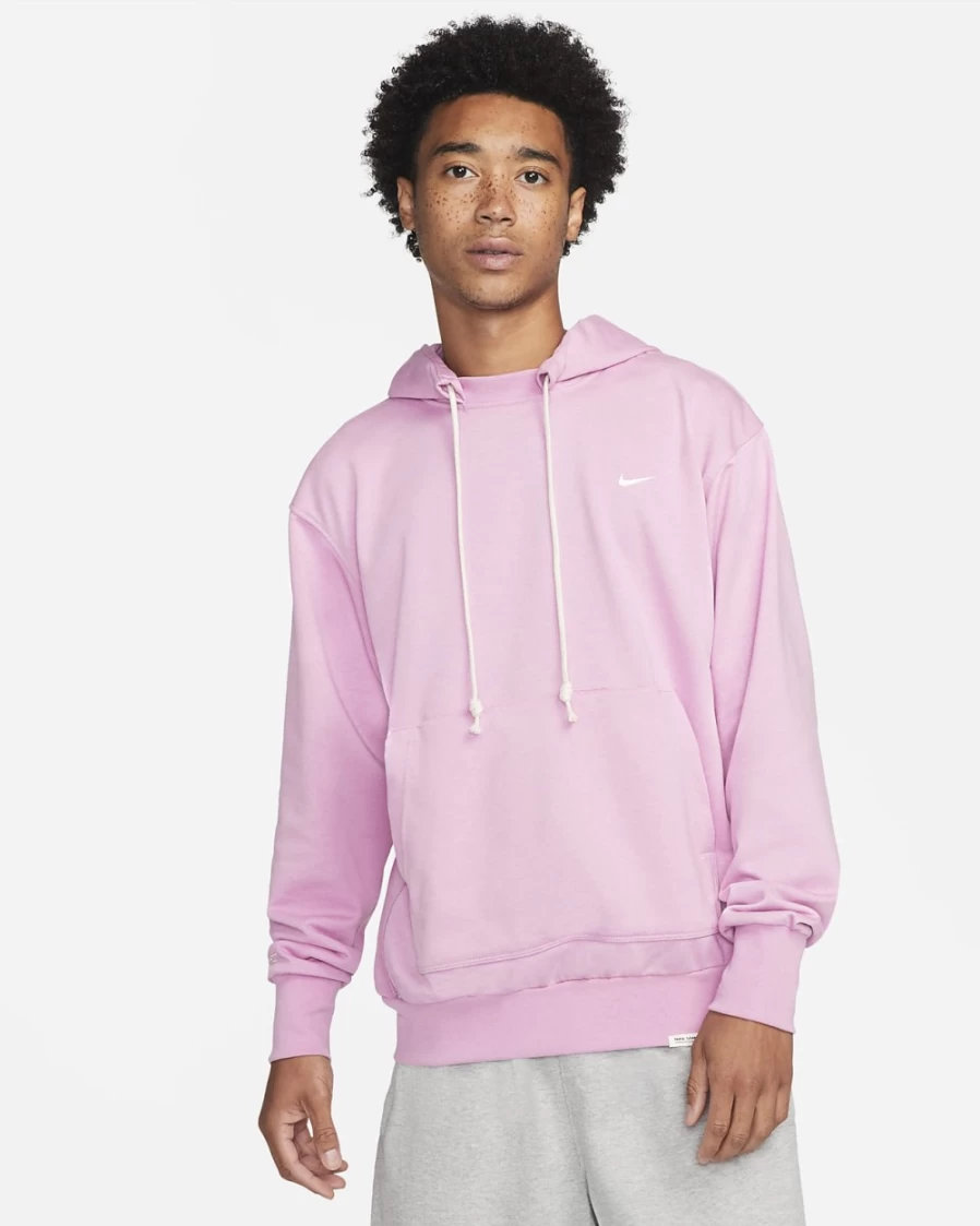 Nike Dri-FIT Men's Basketball Hoodie - Orchid/Heather/Pale Ivory Pullover Sweatshirt