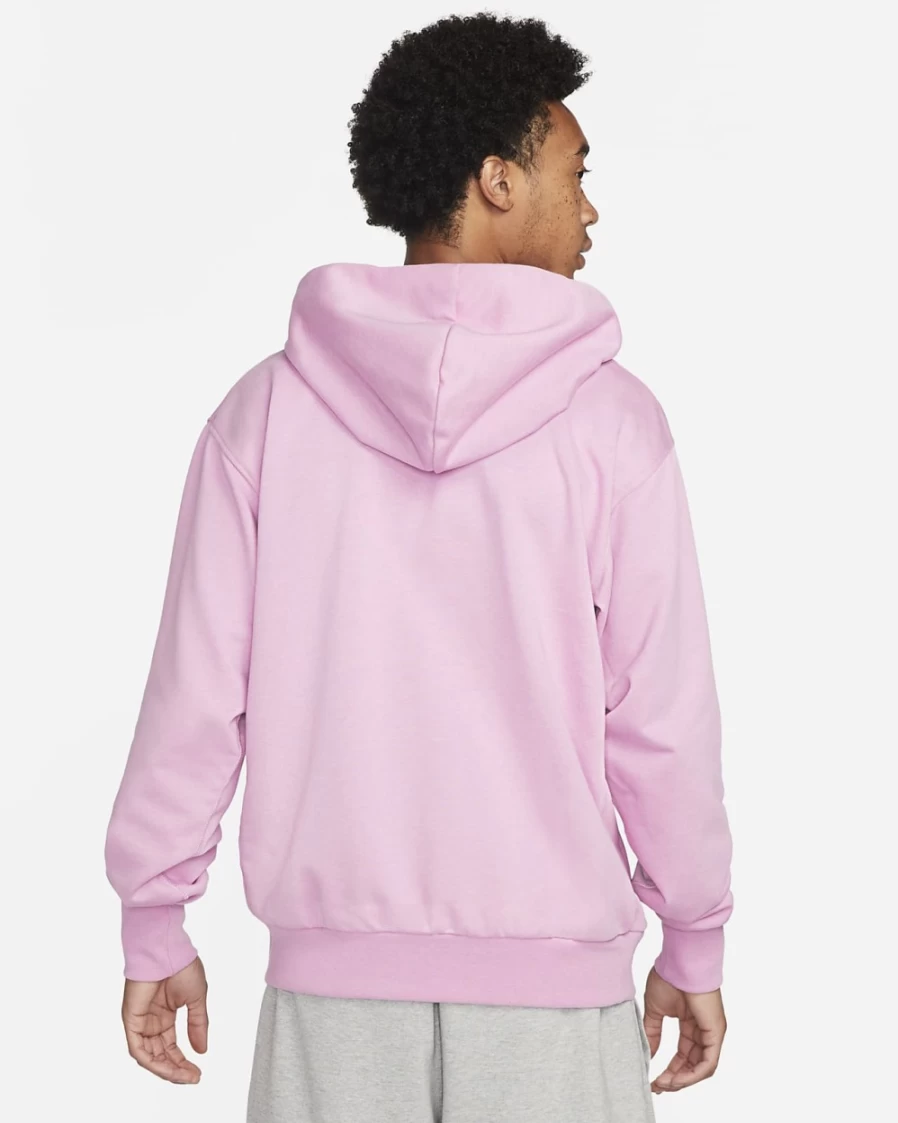 Nike Dri-FIT Men's Basketball Hoodie - Orchid/Heather/Pale Ivory Pullover Sweatshirt