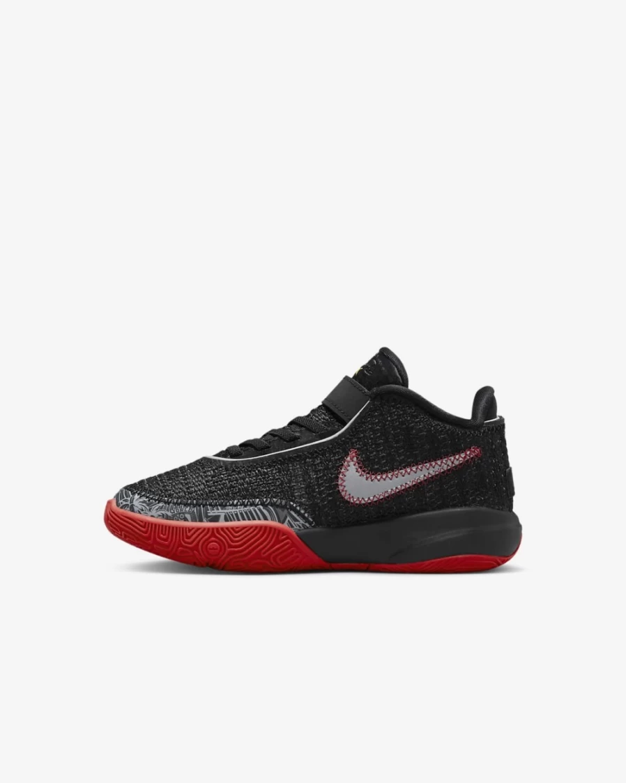 Nike LeBron XX Kids' Basketball Shoes - Black/University Red/University Gold for Boys and Girls
