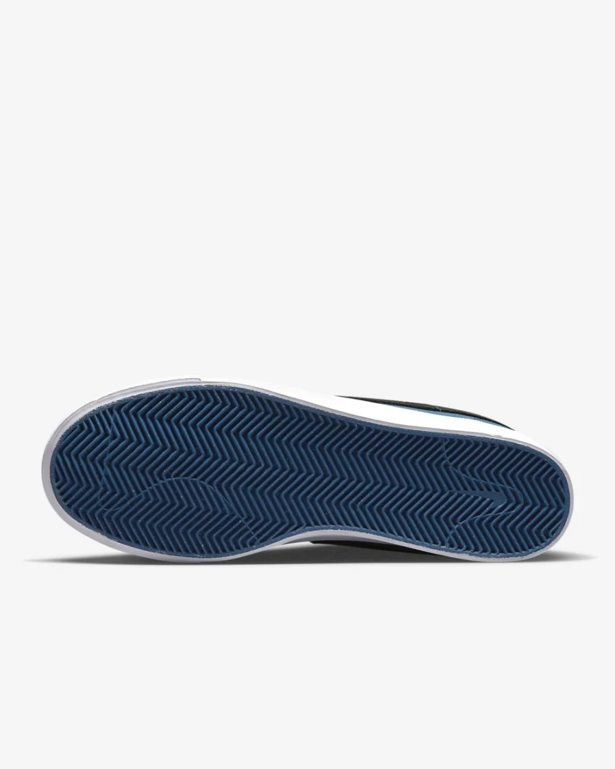 Nike SB Blazer Court Mid Premium Skate Shoes for Men - Dark Marina Blue/Black